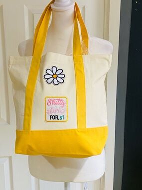 Handmade tote 14x13x4